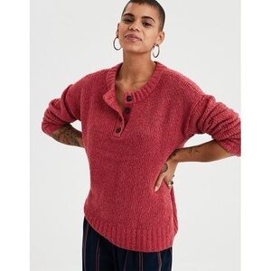 American Eagle Outfitters Jegging Fit Henley Sweater